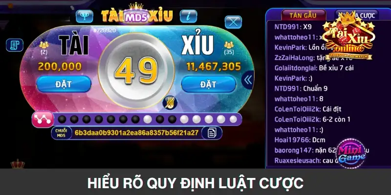 Hiểu rõ quy định luật cược là mẹo chơi Tài Xỉu trên điện thoại chuẩn