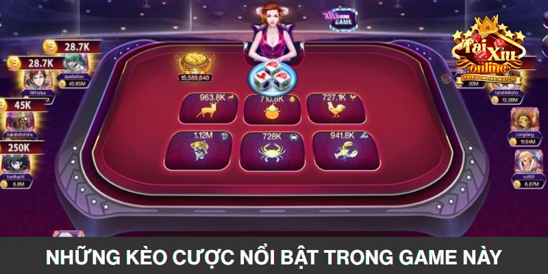 Những kèo cược nổi bật trong game này