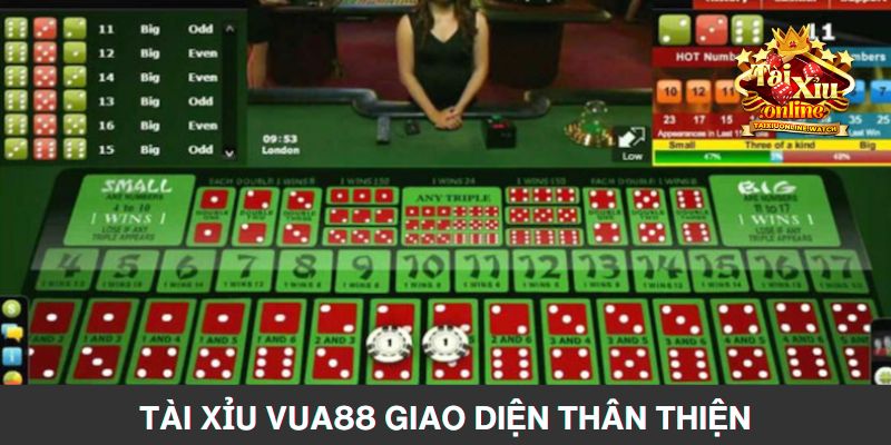 Trang Tài Xỉu của Vua88 có giao diện thân thiện